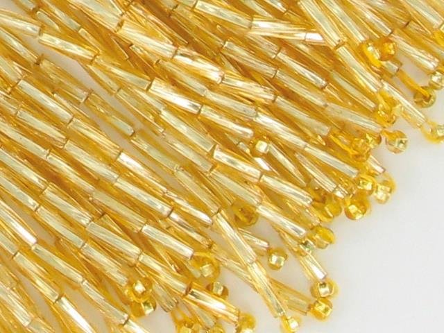 Bugle Bead Dropper Bunch GOLD