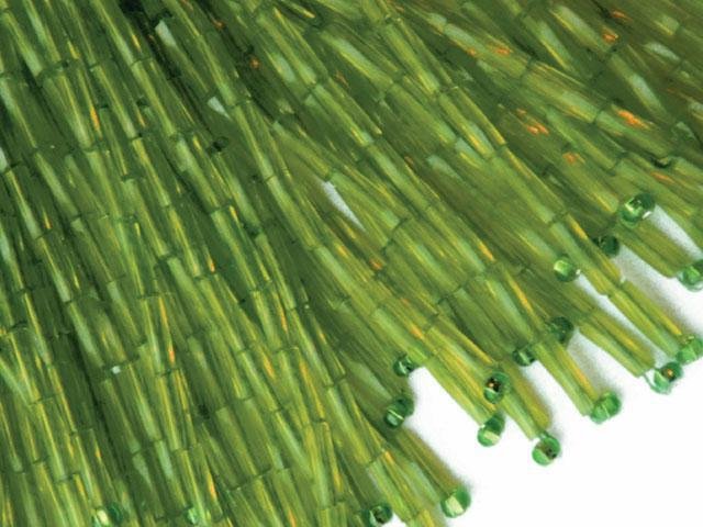 Bugle Bead Dropper Bunch PERIDOT