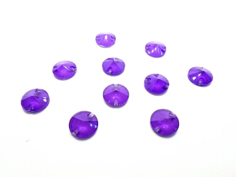 Rivoli Sew-On Stones - Astella VIOLET/NEON