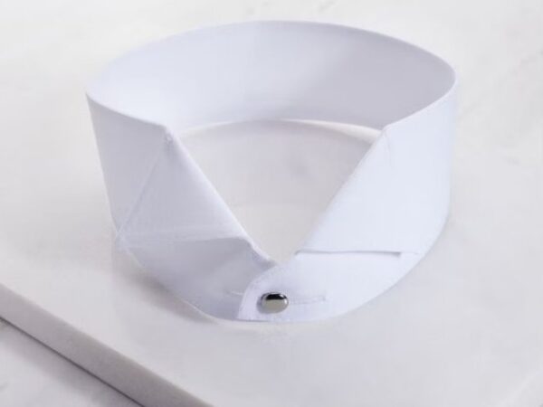 Narrow-Point Detachable Cotton Ballroom Collar