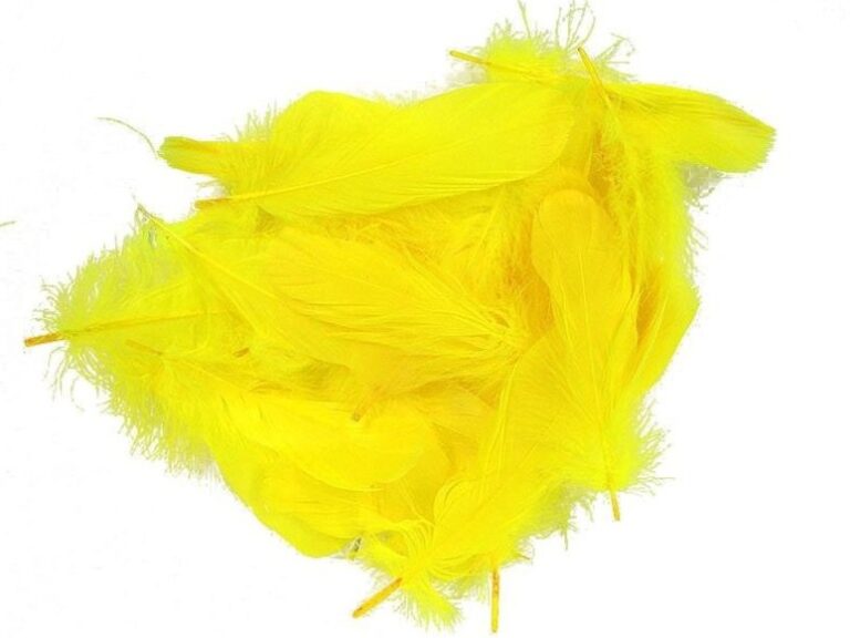 Decorative Feathers SASSY YELLOW/SAFFRON