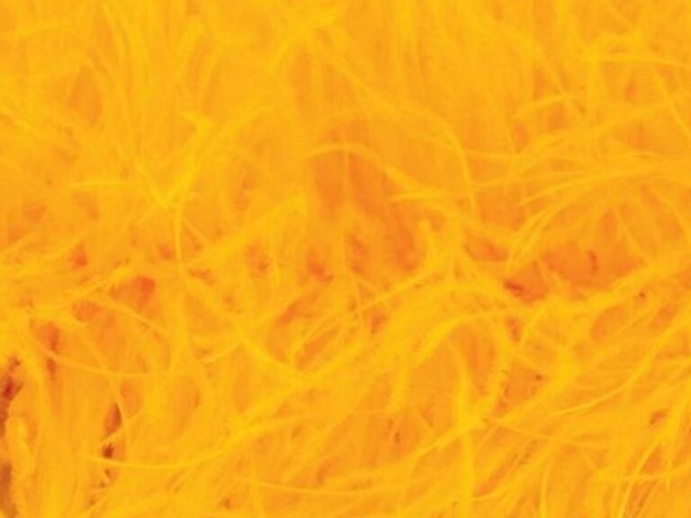 Pure Ostrich Feather Boa Lux 6 Ply SAFFRON