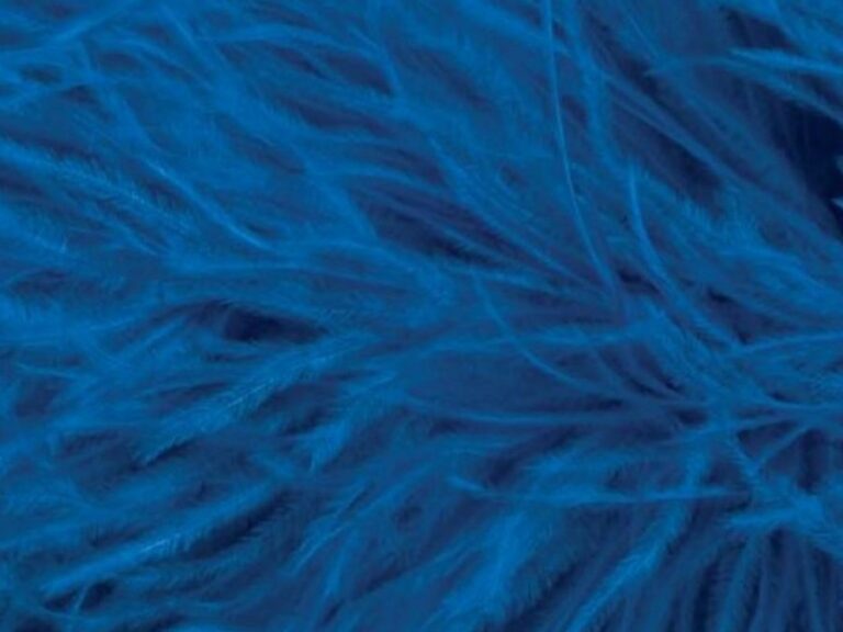 Pure Ostrich Feather Boa Lux 6 Ply ELECTRIC BLUE