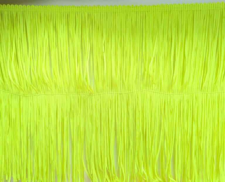 Flat Fringe Trim 30 Cm TROPIC LIME