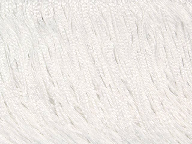 Fringe Trim Stretch 30 Cm WHITE