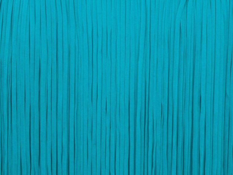 Elasticated Flat Fringe Trim 25 Cm AQUA