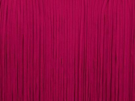Elasticated Flat Fringe Trim 25 Cm BURGUNDY