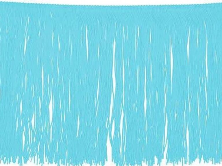 Tactel Fringe Trim 15 Cm AQUA