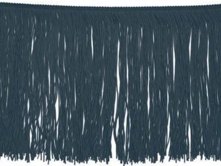 Tactel Fringe Trim 15 Cm HEMATITE