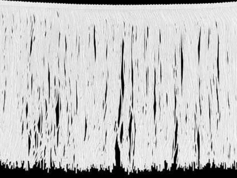 Tactel Fringe Trim 60 Cm WHITE
