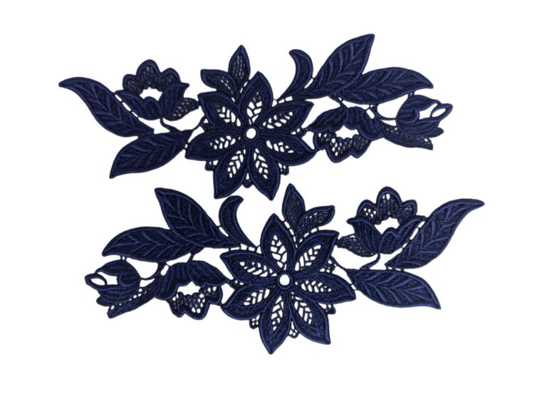Lace Madonna Guipure Motif MIDNIGHT SKY