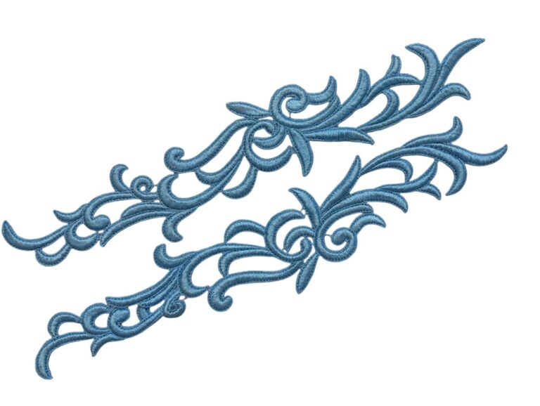 Lace Petunia Motif PALE TURQUOISE