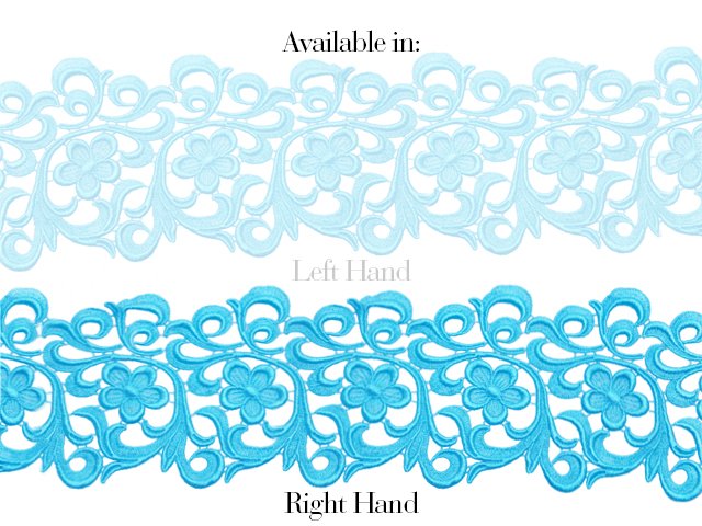 Lace Vintage Guipure Ribbon Rh BLUE PARADISE