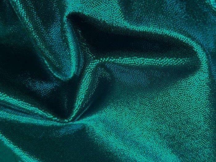 Lycra Metallic Dot - Astella AQUA/EMERALD