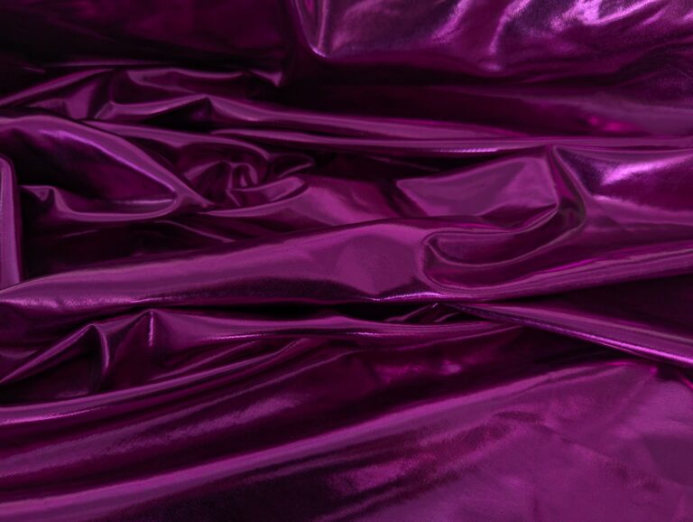 Lycra Stretch Metallic Foiled FUCHSIA