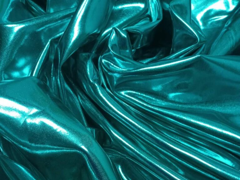 Lycra Stretch Metallic Foiled JADE