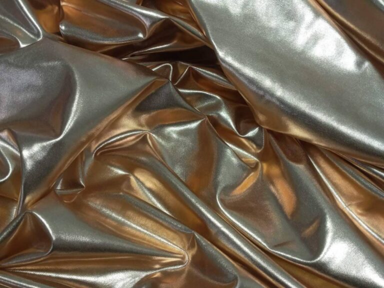 Lycra Stretch Metallic Foiled ROSE GOLD/GOLD