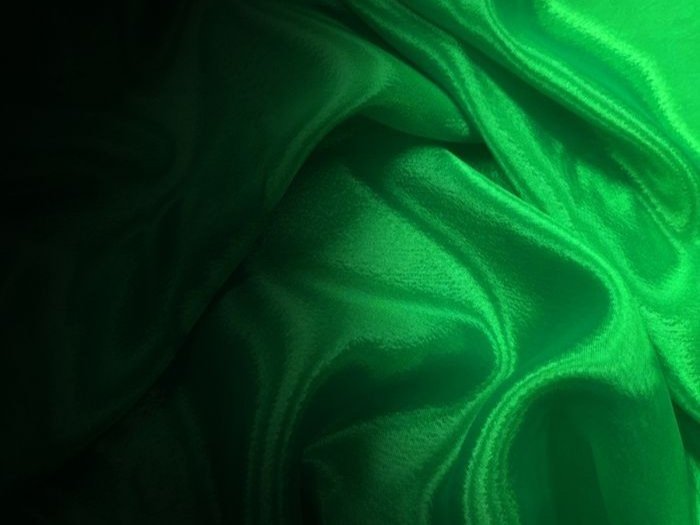 Shading On Satin Chiffon BLACK/APPLE GREEN