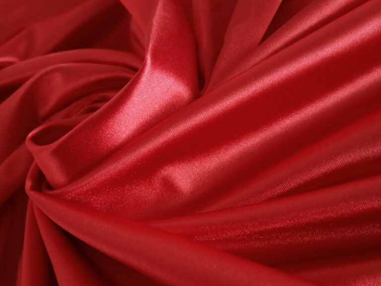 Satin Velvet Dense RED/BRONZE GOLD