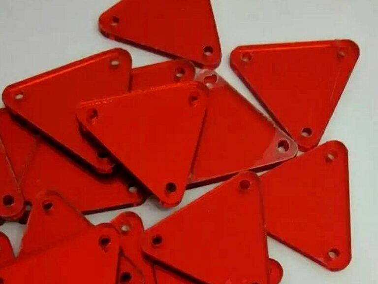 Tricutnik Sew-On Mirrors LIGHT SIAM
