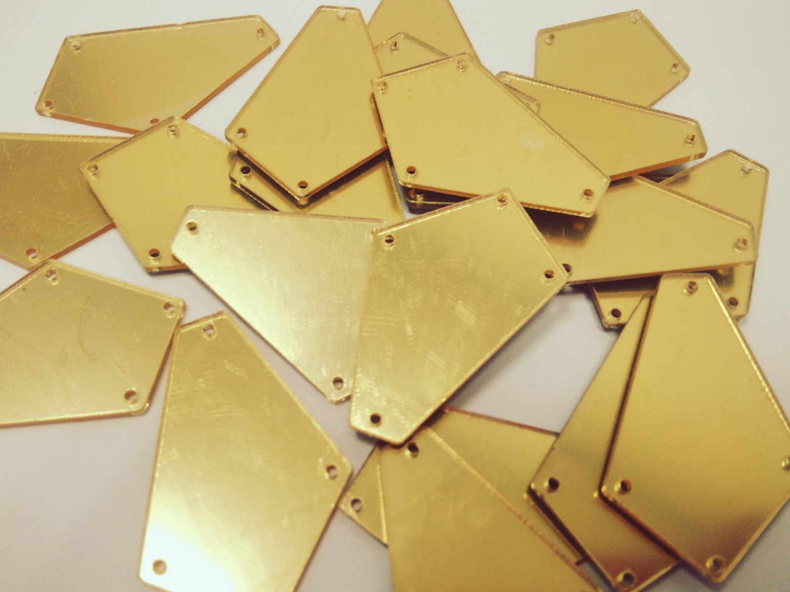 Pentagon Sew-On Mirrors