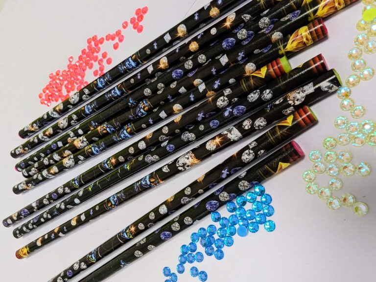 Supersticky Wax Pencil For Catching Pink Rhinestones