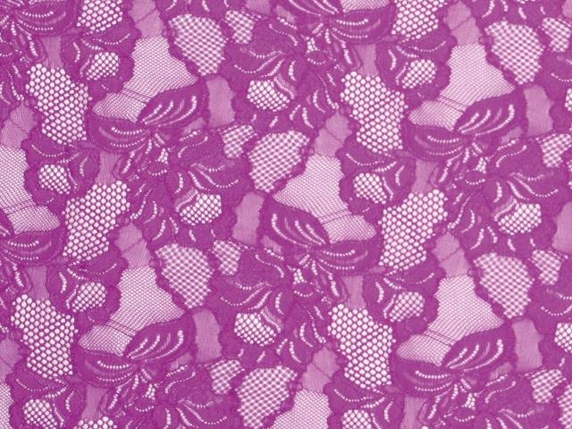 Floral Cascade Stretch Lace - FUCHSIA PINK