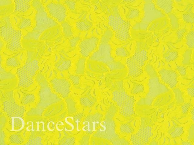 Floral Cascade Stretch Lace - SASSY YELLOW