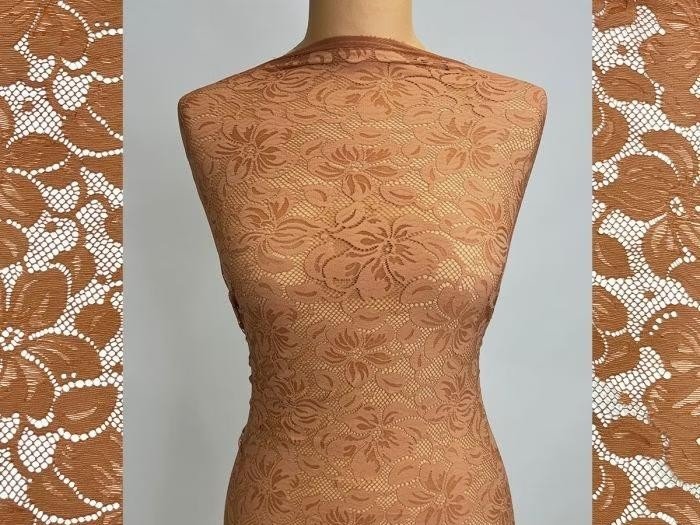 Florentina Stretch Lace CAPPUCCINO
