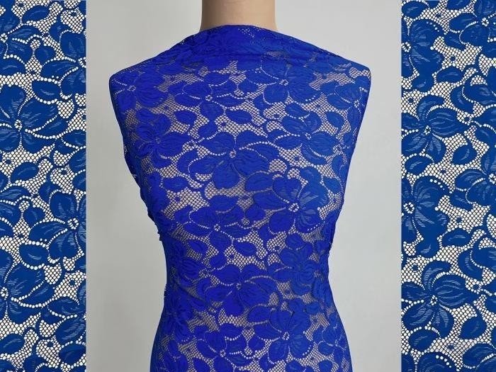 Florentina Stretch Lace COBALT