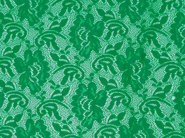 Flower Stretch Lace - EMERALD