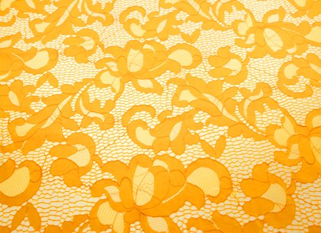 Geometric Stretch Lace SAFFRON