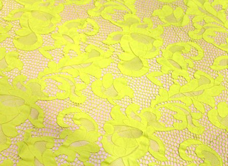 Geometric Stretch Lace TROPIC LIME