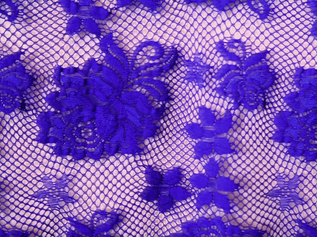 Rose Stretch Lace BLUEBERRY