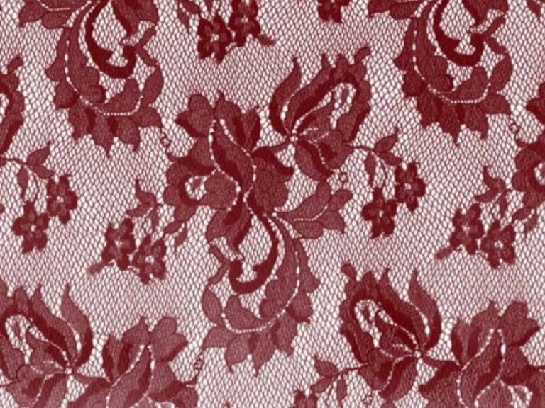 Spanish Rose Stretch Lace BURGUNDY