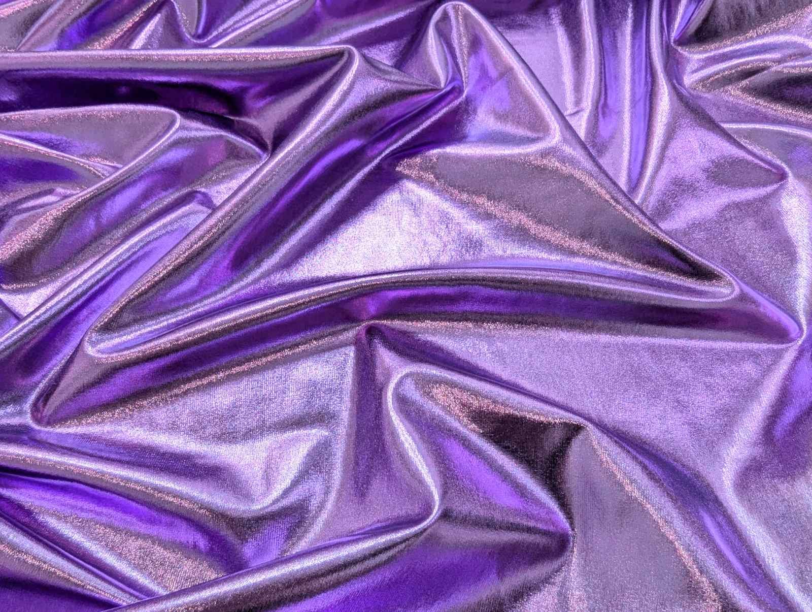 Lycra Stretch Metallic Foiled
