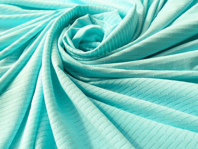 Lycra Micro Stripe - SPEARMINT/COOL AQUA