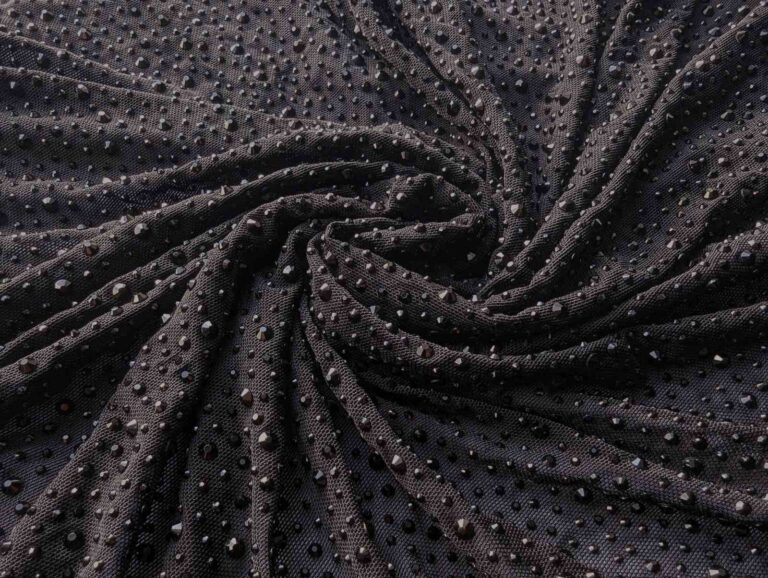 Rhinestone Stretch Net - BLACK