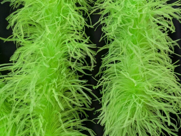 Ostrich Feather Boa Lux 5 Ply FLUORESCENT GREEN