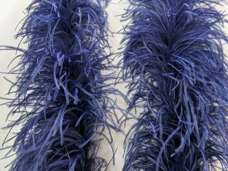 Ostrich Feather Boa Lux 5 Ply - MIDNIGHT SKY