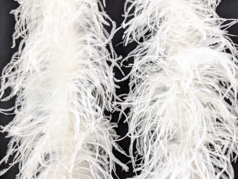 Ostrich Feather Boa 6 Ply - WHITE