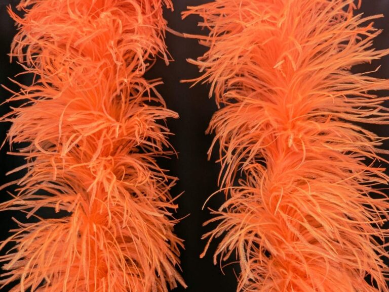 Ostrich Feather Boa Lux 5 Ply ORANGE