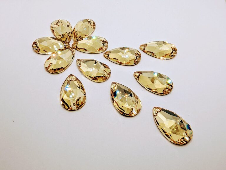 Drop Sew-On Stones - Astella GOLDEN SHADOW
