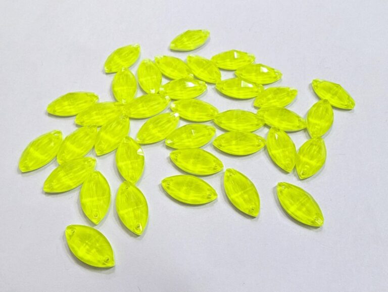 Navette Sew-On Stones - Astella JONQUIL/NEON