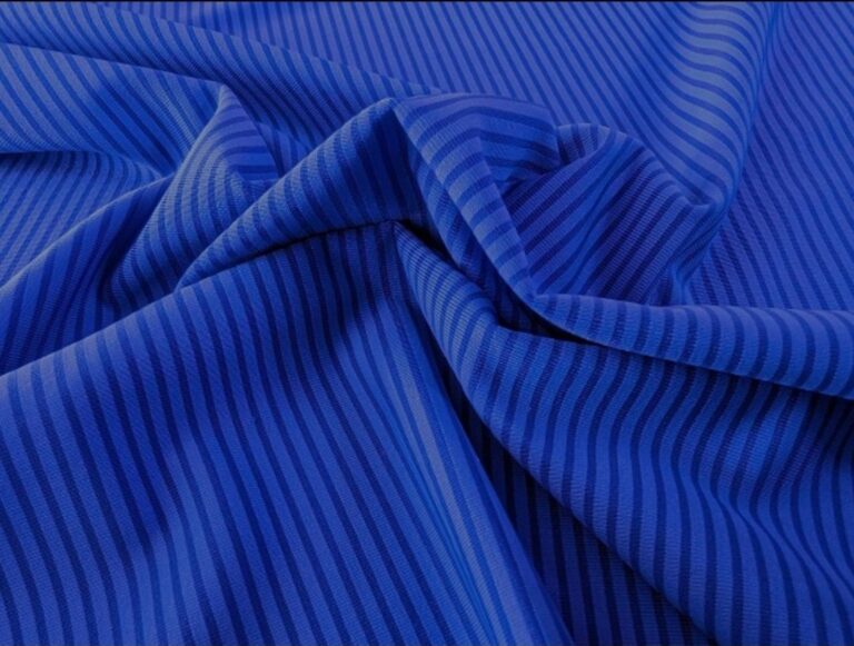 Lycra Micro Stripe - COBALT