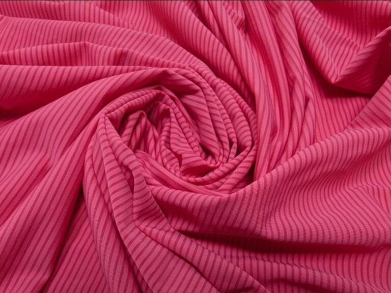 Lycra Micro Stripe - CORAL