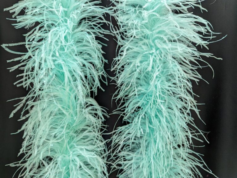 Ostrich Feather Boa Lux 5 Ply - AQUA/TIFFANY