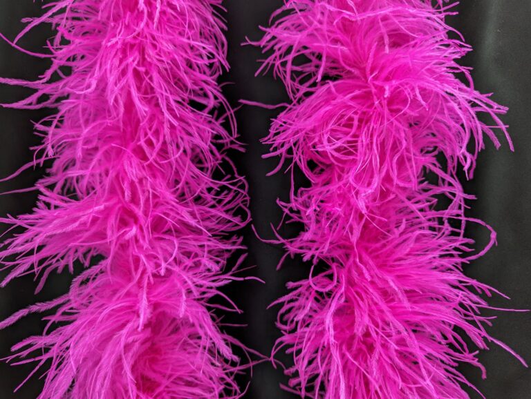Ostrich Feather Boa Lux 5 Ply - ELECTRIC PINK