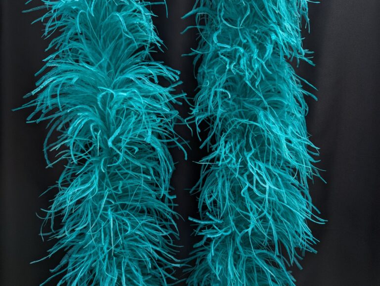 Ostrich Feather Boa Lux 5 Ply - PEACOCK BLUE