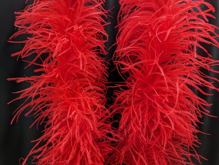 Ostrich Feather Boa Lux 5 Ply RED